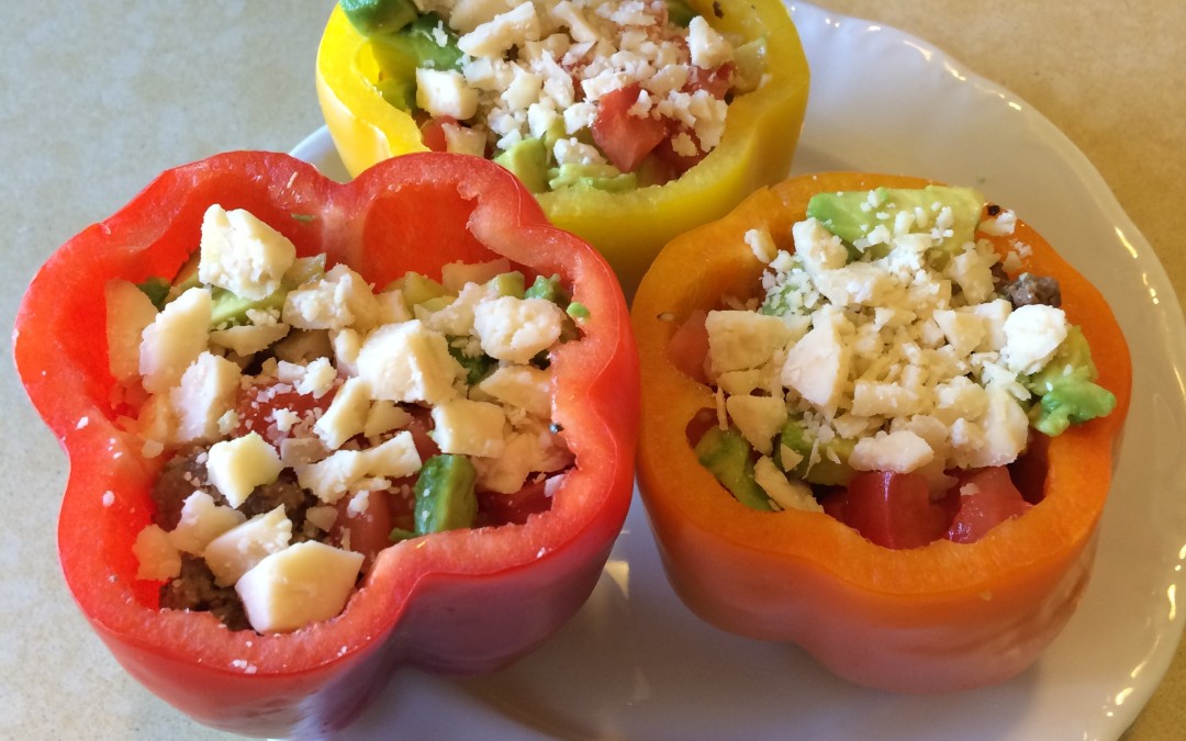 My latest meal creation…I call it Summer Stuffed Peppers